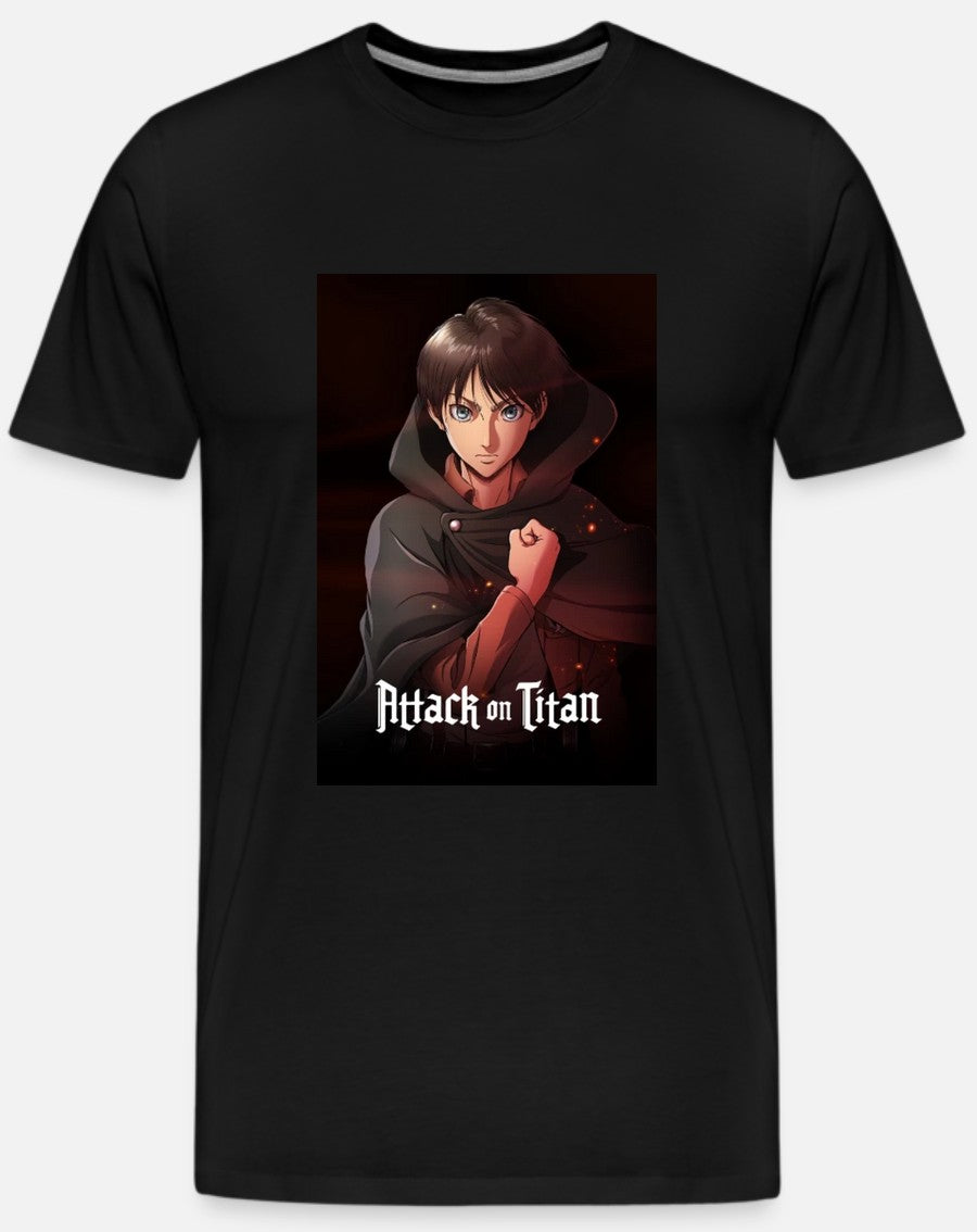 Attack on Titan Eren Kids Black T-Shirt