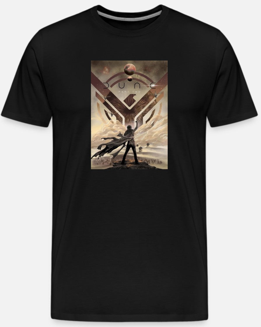 Dune 2 Motif Mens Black T-Shirt