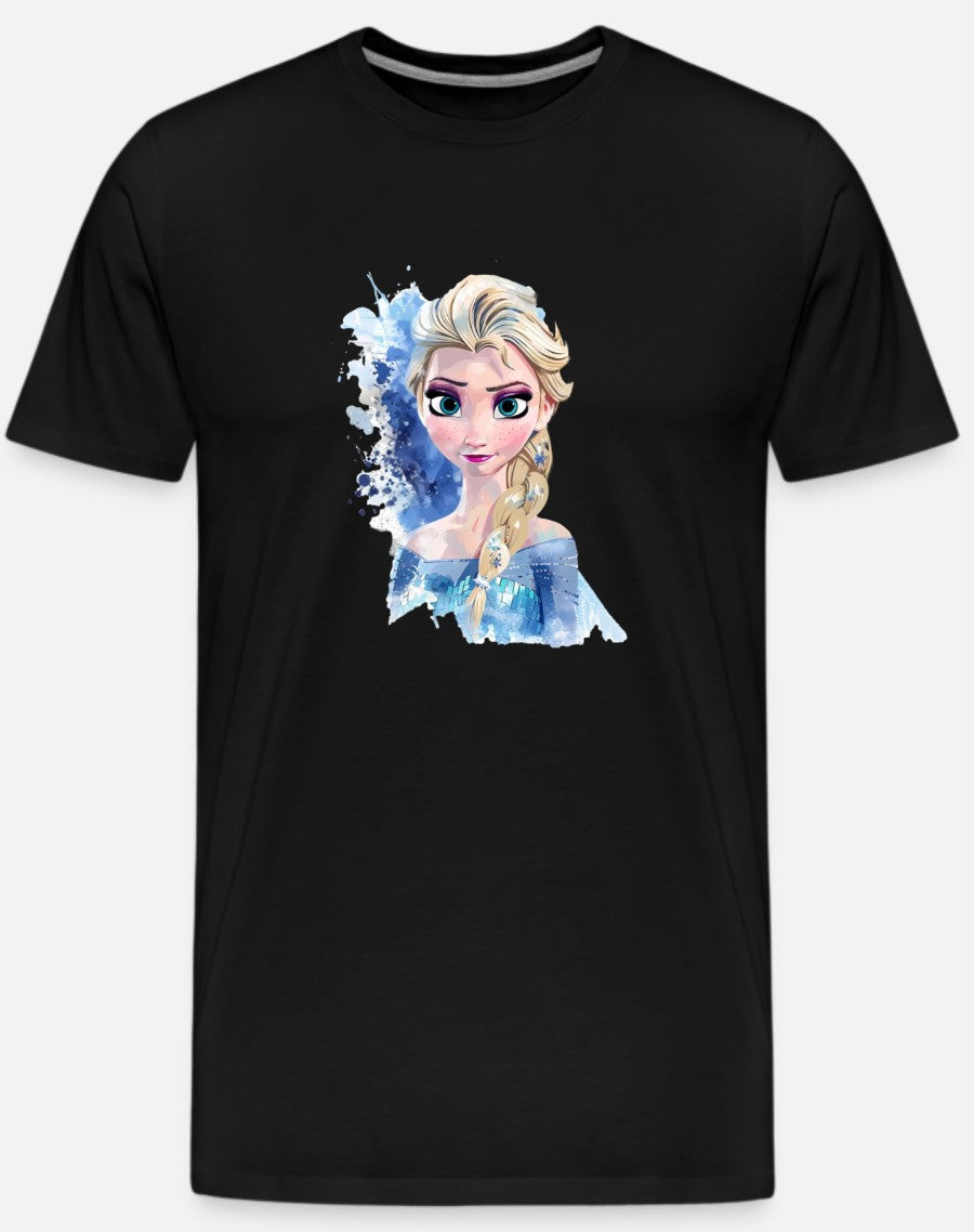 Frozen Elsa Black Kids T-Shirt