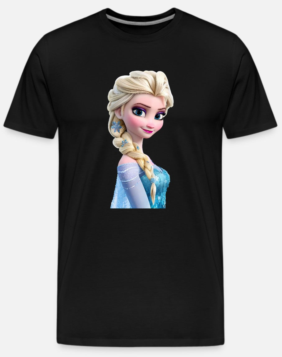 Frozen Elsa Black Kids T-Shirt