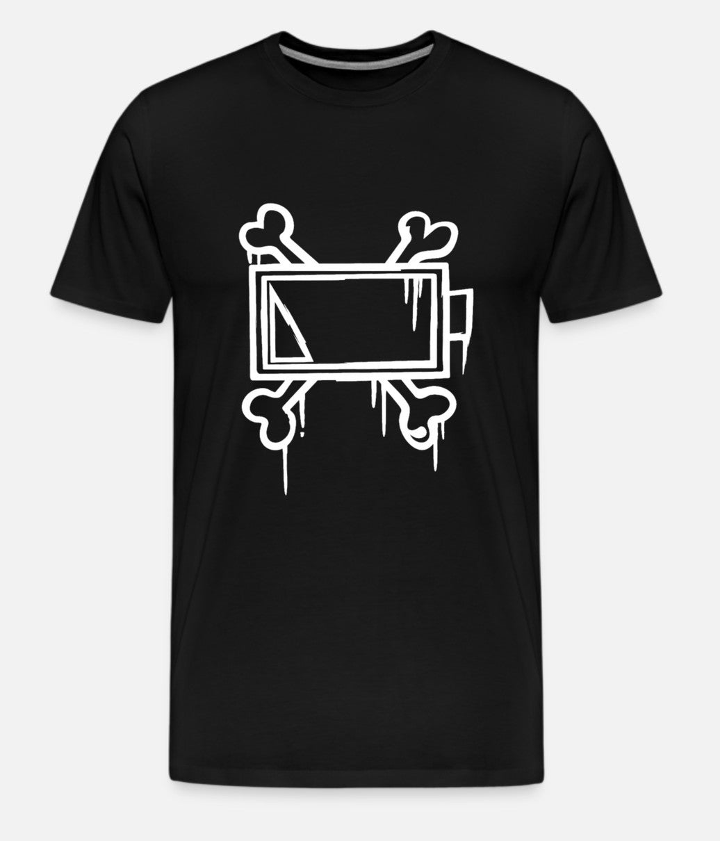 Murder Drones Uzi Bone Battery Black Unisex T-Shirt