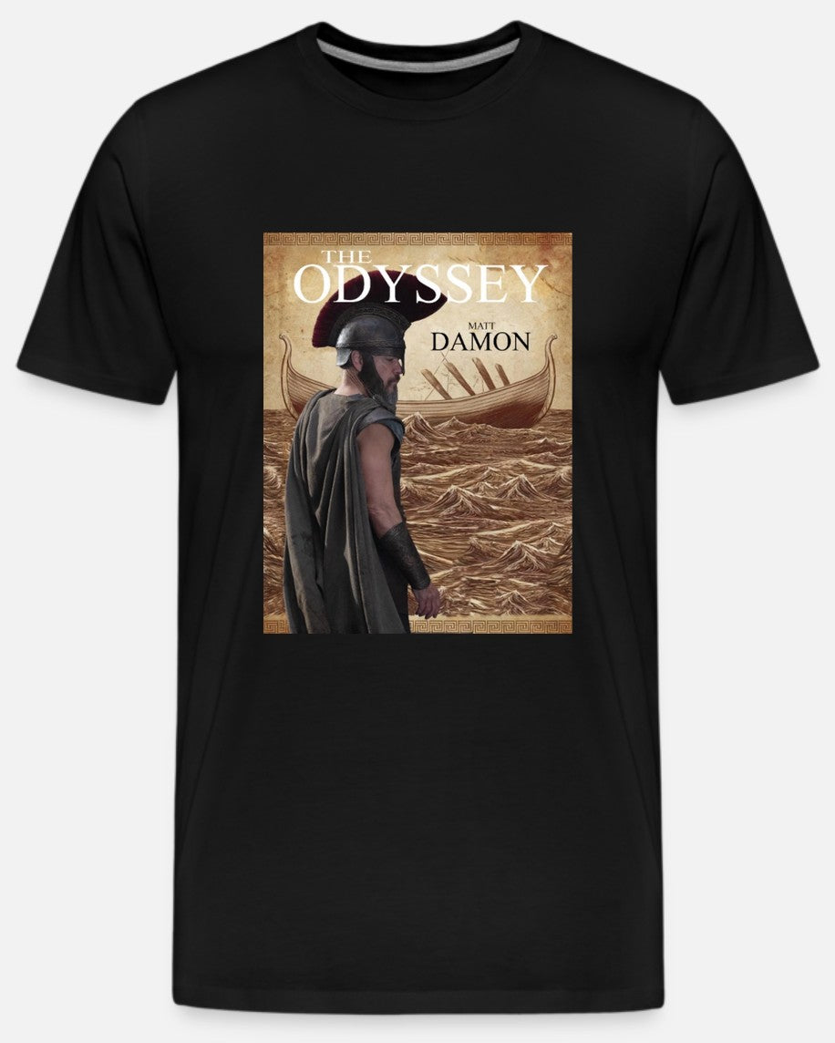 The Odyssey Matt Damon Black Mens T-Shirt
